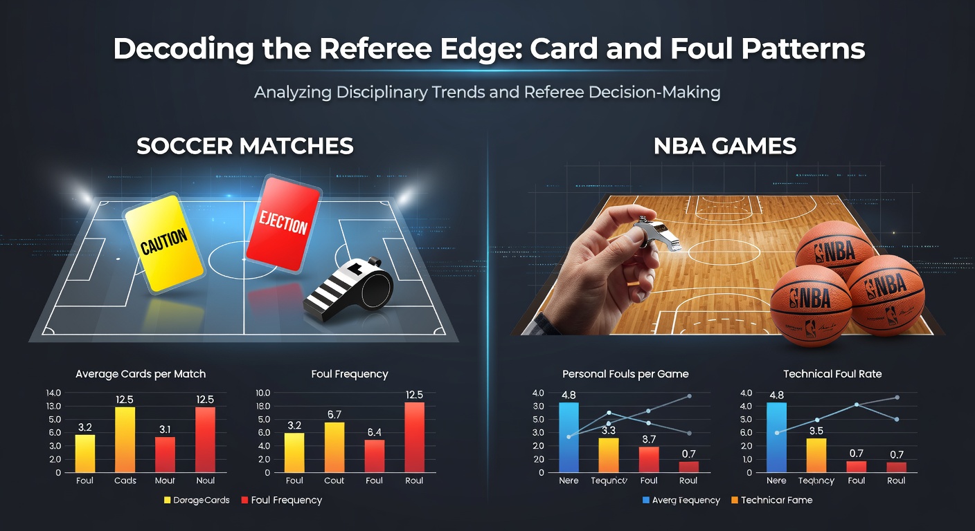 NBA referee signaling a foul during a fast-break play in the playoffs, illustrating patterns bettors analyze for totals