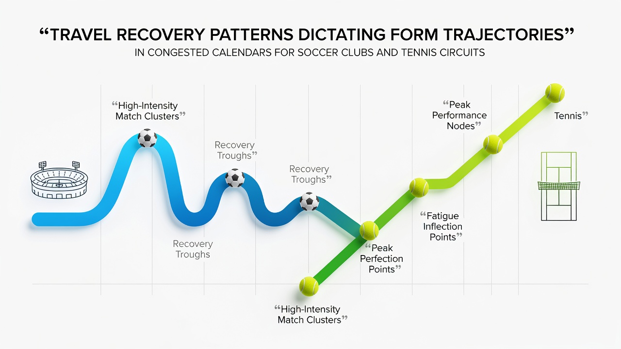 Soccer players and tennis athletes navigating travel schedules across congested calendars